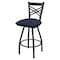 Holland Bar Stool Co 25" Swivel Counter Stool, Pewter Finish, Graph Anchor Seat X820 - alternate 1